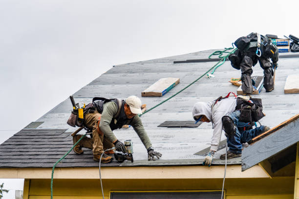 Professional Roofing technician working in Clifton, VA